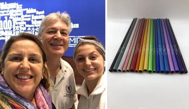 Família de Jundiaí cria canudo reutilizável e sustentável