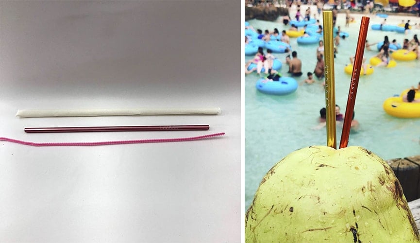 Kit vem com canudo, capinha e limpador (Foto: Divulgação)