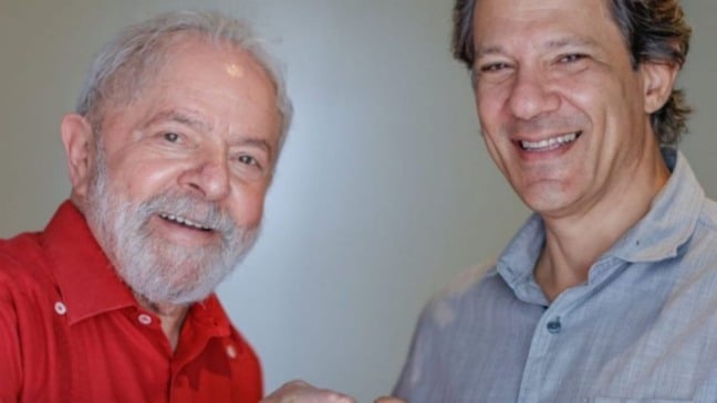 Lula e Fernando Haddad