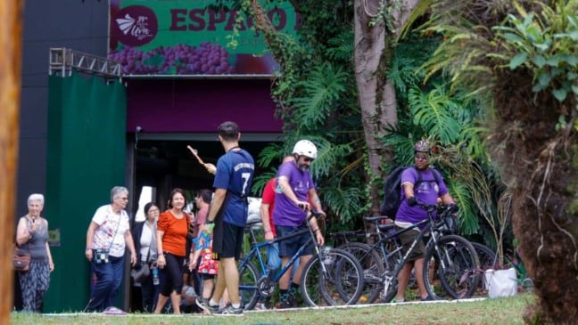 Passeio de bike da Festa da Uva