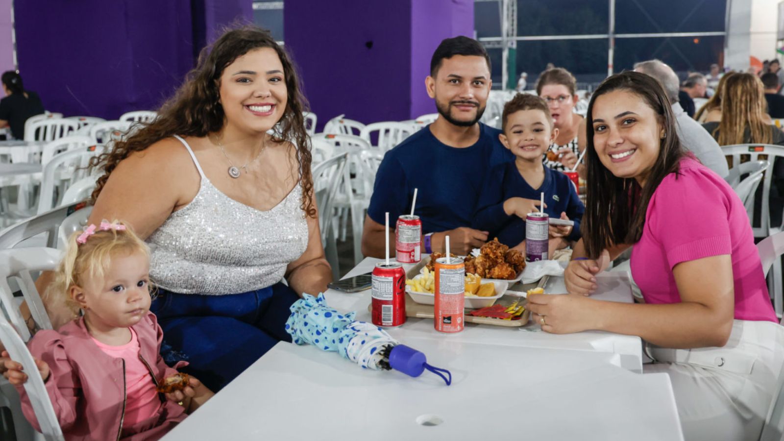 Família na Festa da Uva