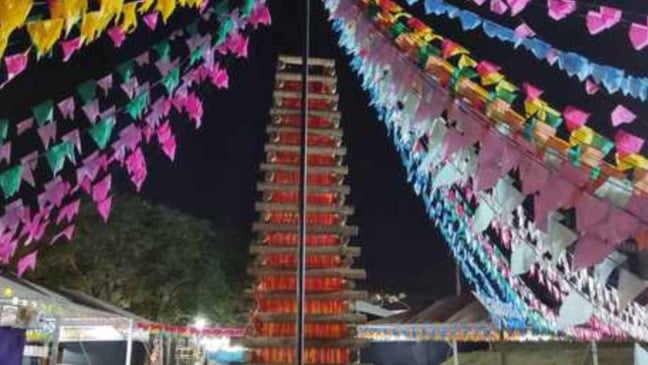 Tudo pronto para festa julina (Foto: Reprodução)