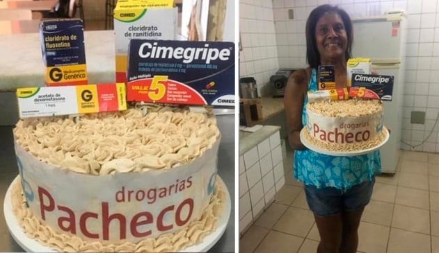 Filha faz festa temática para mãe que vai muito na farmácia