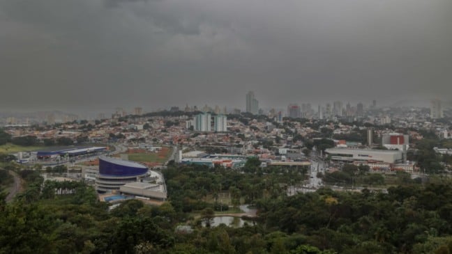 Jundiaí vista de cima - frente fria