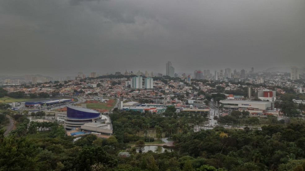 Jundiaí vista de cima - frente fria