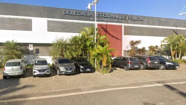 Fachada da delegacia de Jundiaí