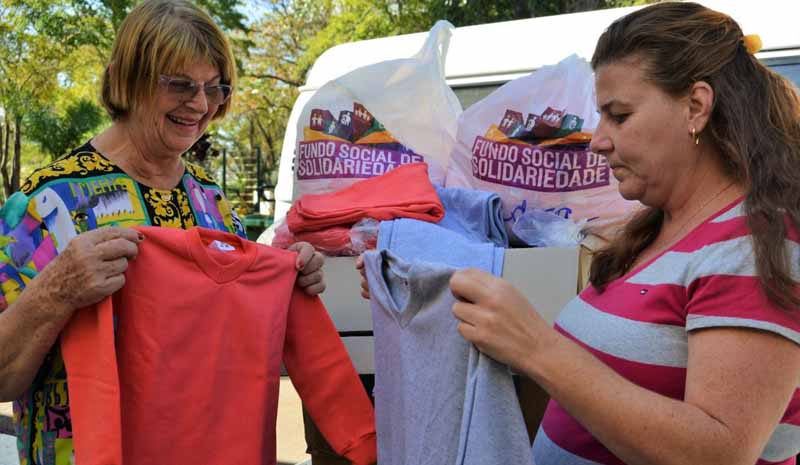 Fundo Social entrega agasalhos novos para crianças cadastradas