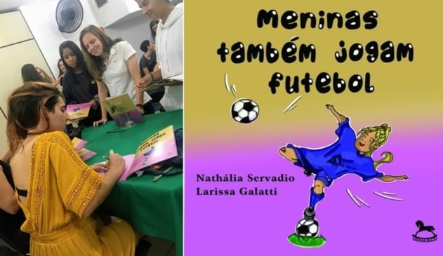 Futebol feminino é tema de livro infantil em Jundiaí