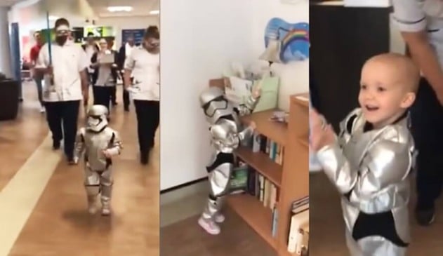 Audrina comemora vitória fantasiada