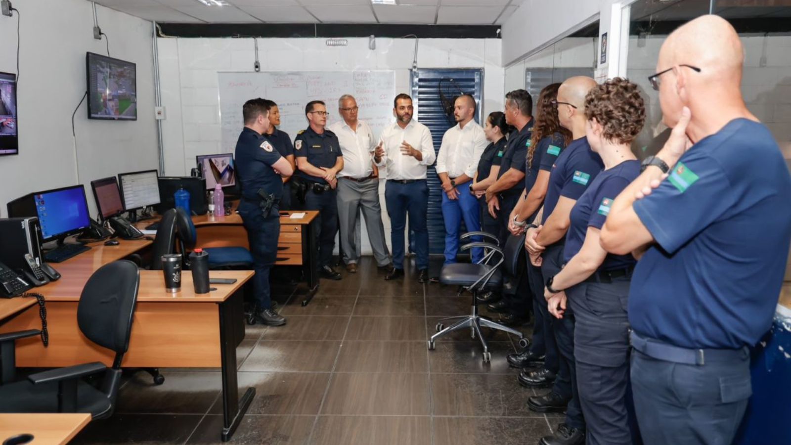 Martinelli e a Guarda Municipal de Jundiaí