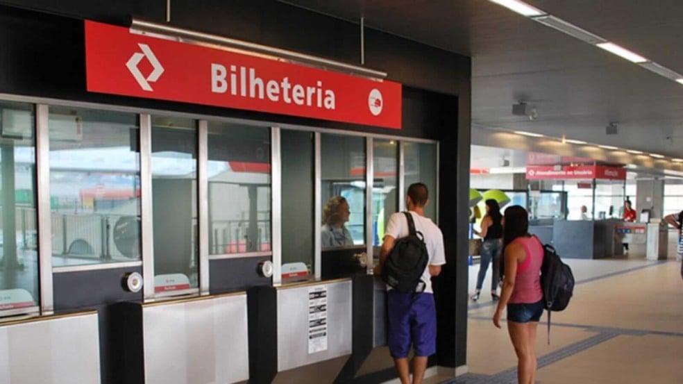 Bilheteria da CPTM em São Paulo