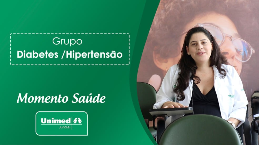 Thumb de vídeo da Unimed com médica em fundo verde