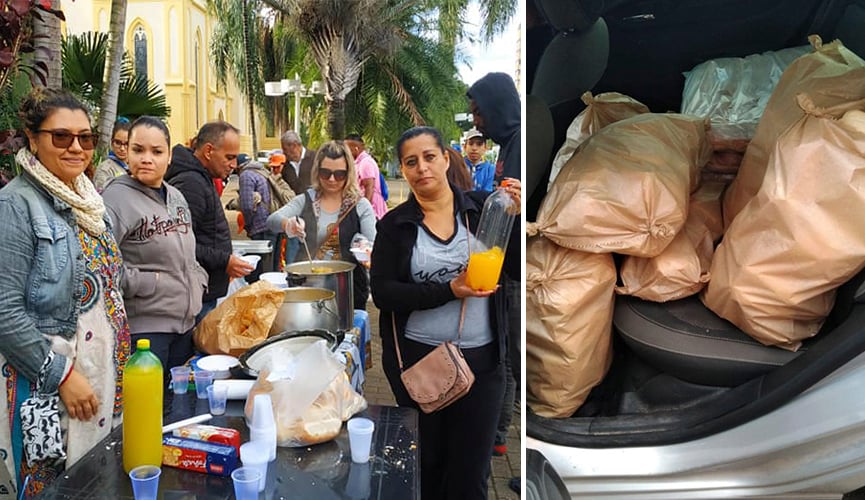 Grupos entregam refeições para moradores de rua em Jundiaí