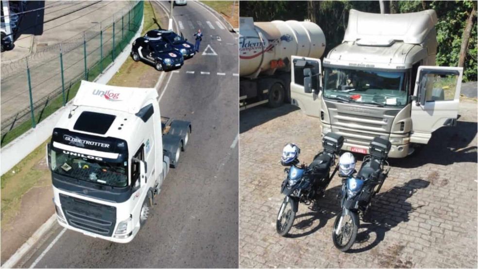 Caminhões encontrados em Jundiaí