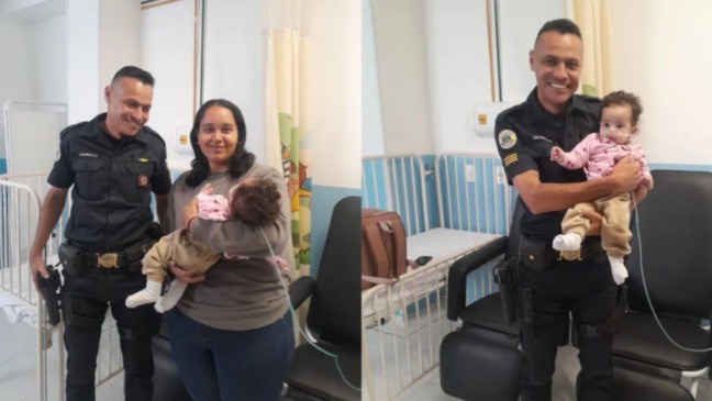 Guardas Municipais salvam bebê engasgada em Várzea Paulista