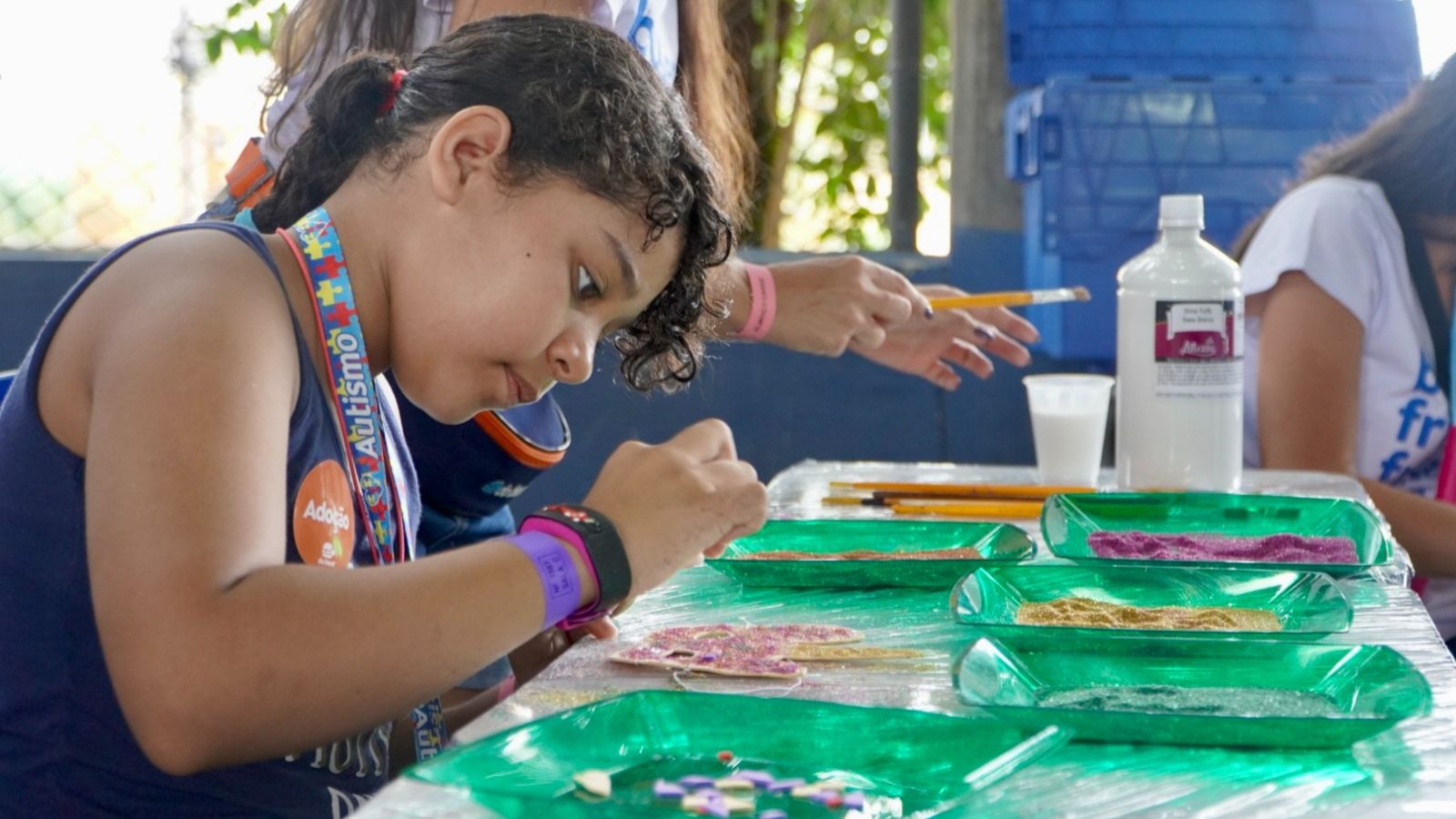 Criança participante da Hamburgada