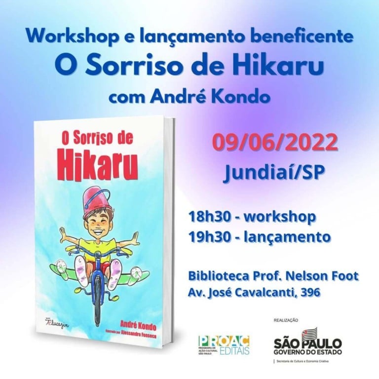 Divulgação de lançamento de livro