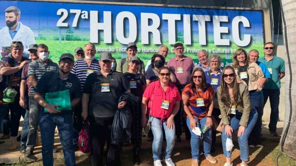 Agricultores participaram do evento, em Holambra (Foto: Prefeitura de Jundiaí)