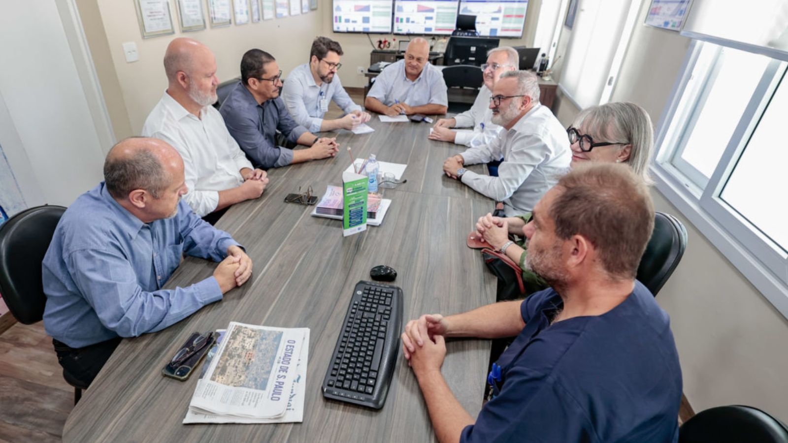 Reunião entre Hospital São Vicente e Prefeitura de Jundiaí