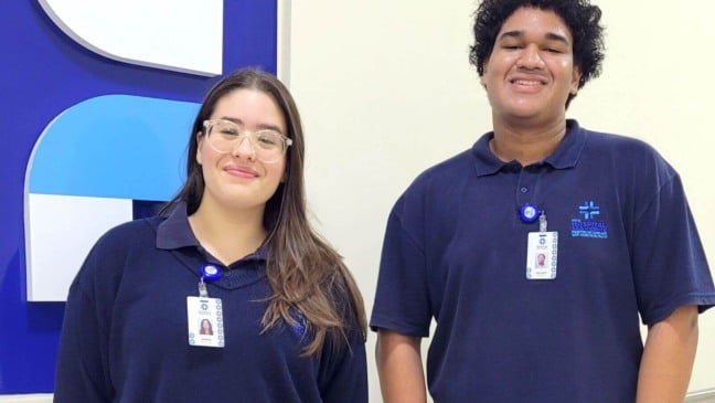 Funcionários do programa Jovem Aprendiz do Hospital São Vicente de Jundiaí