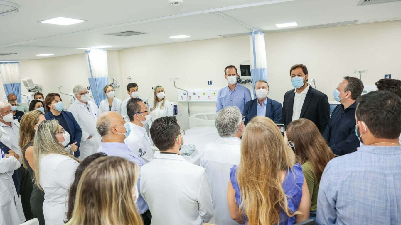 Leitos da UTI III do Hospital São Vicente