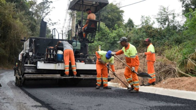 Jundiaí: avenida Isabel Campos Nilsson está ganhando asfalto novo