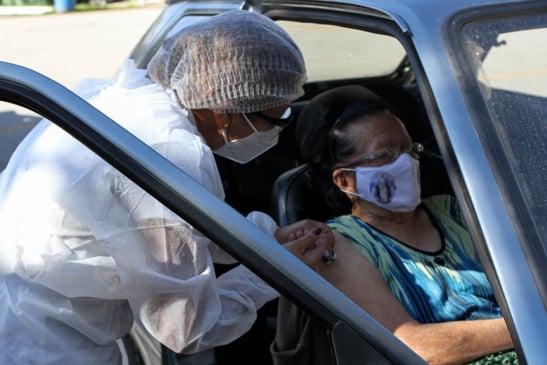 Vacinação em Campo Limpo Paulista. (Foto: Divulgação)