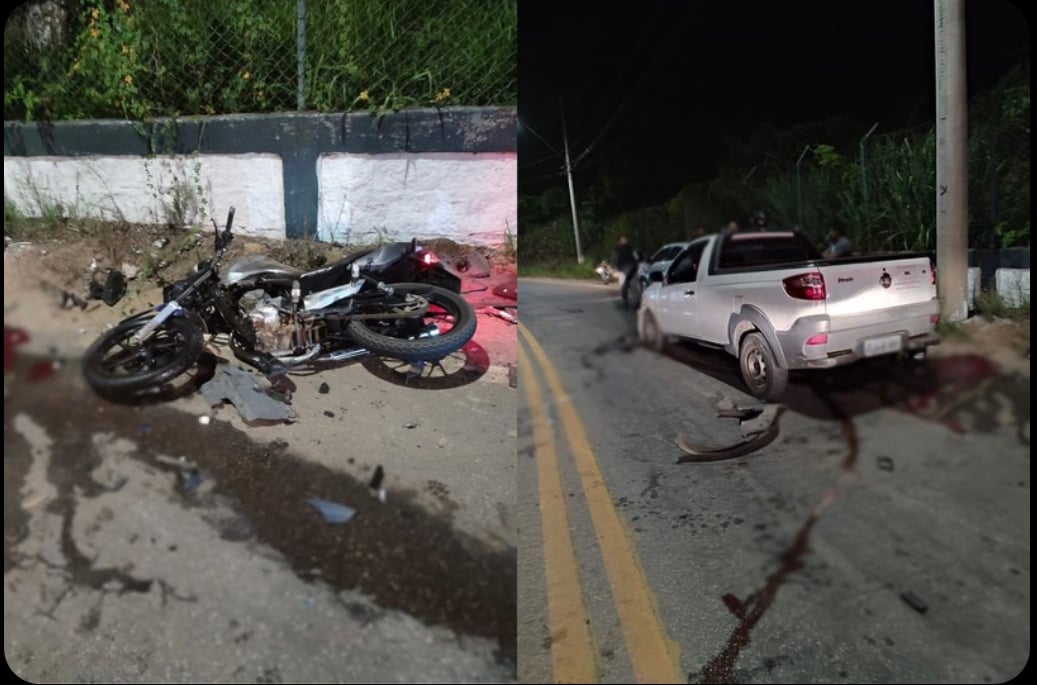 Acidente entre moto e caminhonete deixa dois mortos em Itupeva Acidente entre moto e caminhonete deixa dois mortos em Itupeva