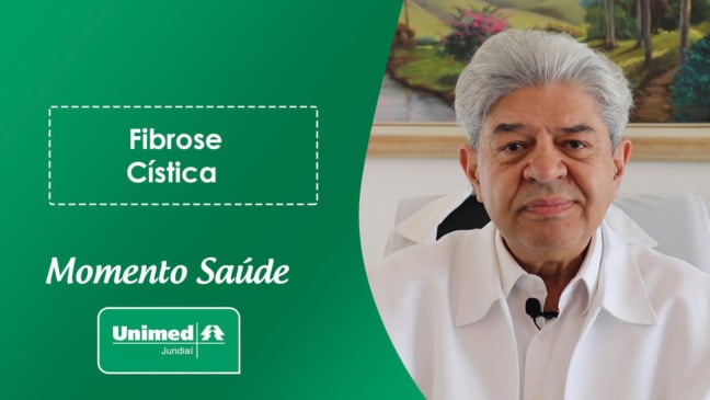 Thumb de vídeo da Unimed com médica em fundo verde