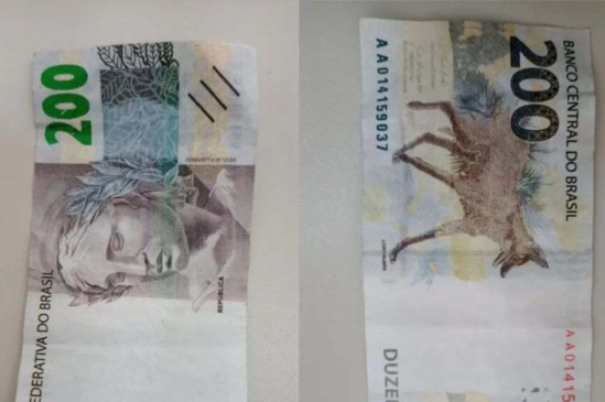 Idoso é preso suspeito de realizar pagamentos com notas falsas. Foto: Guarda Municipal de Jundiaí/Divulgação