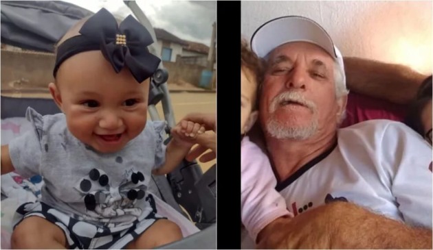 Fotos de bebê e idoso