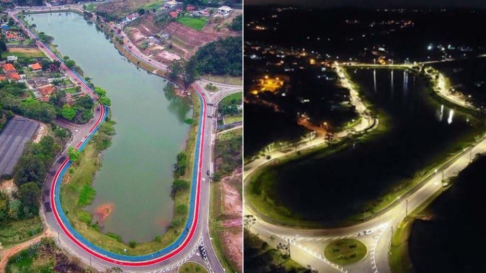 Iluminação de LED e revitalização transformam Vale Azul em área de convivência