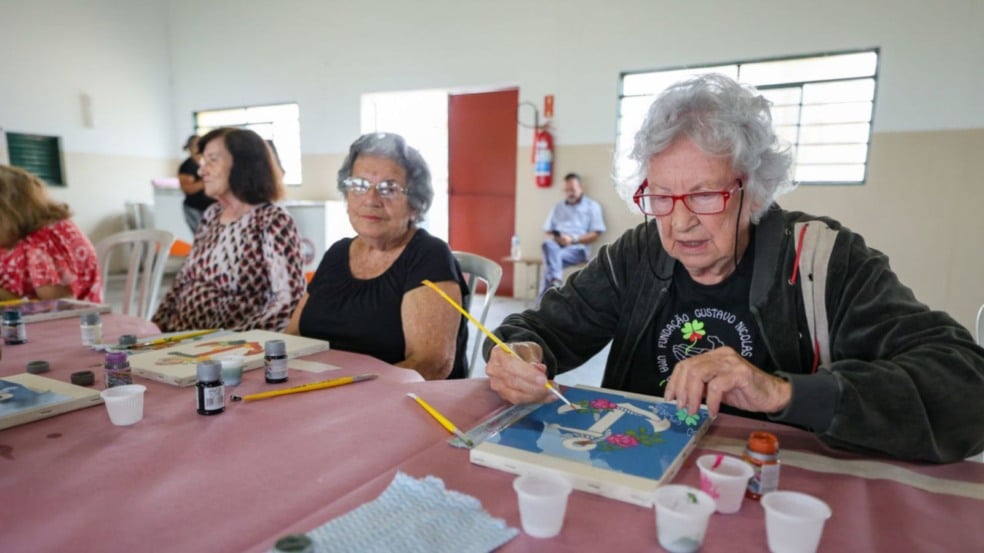 Ação social com idosos em Jundiaí