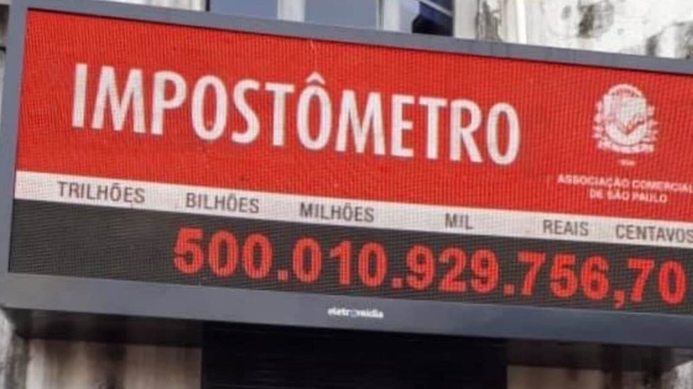 Impostômetro em São Paulo Impostômetro em São Paulo