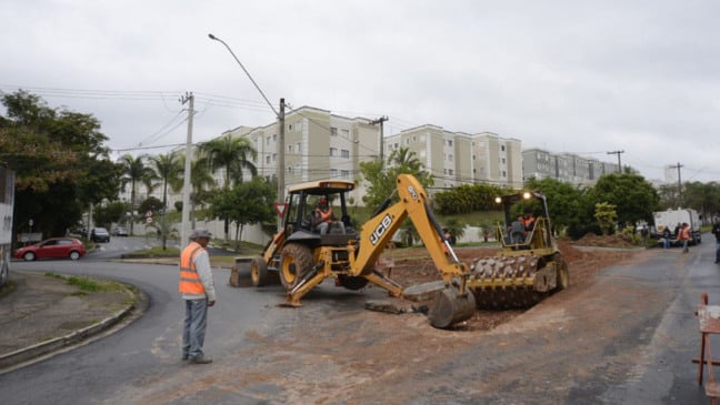 Prefeitura de Jundiaí realiza obras na Av. Antonio Pincinato neste sábado (18)