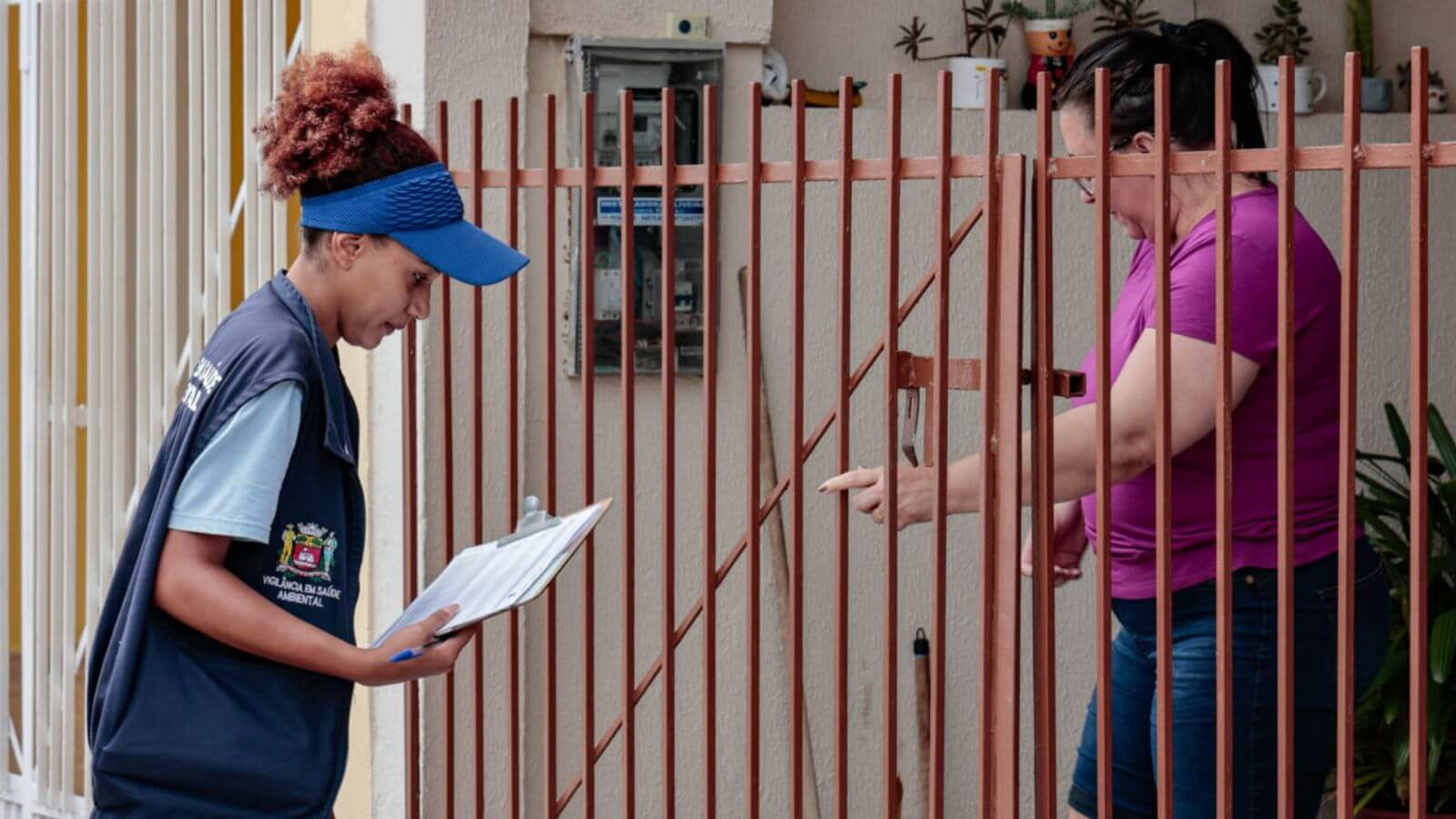 Vistoria de dengue em Jundiaí