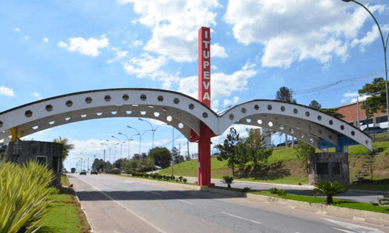 Fachada da entrada de Itupeva