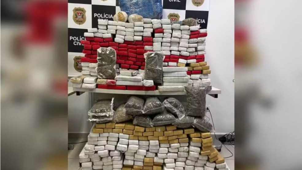 Maconha apreendida em operação da polícia em Itupeva