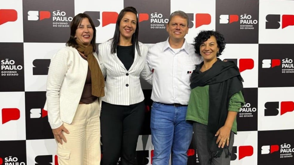 Catarina Hass, Izalda Ferreira de Morais, Silvana Parreira e Tarcísio Freitas