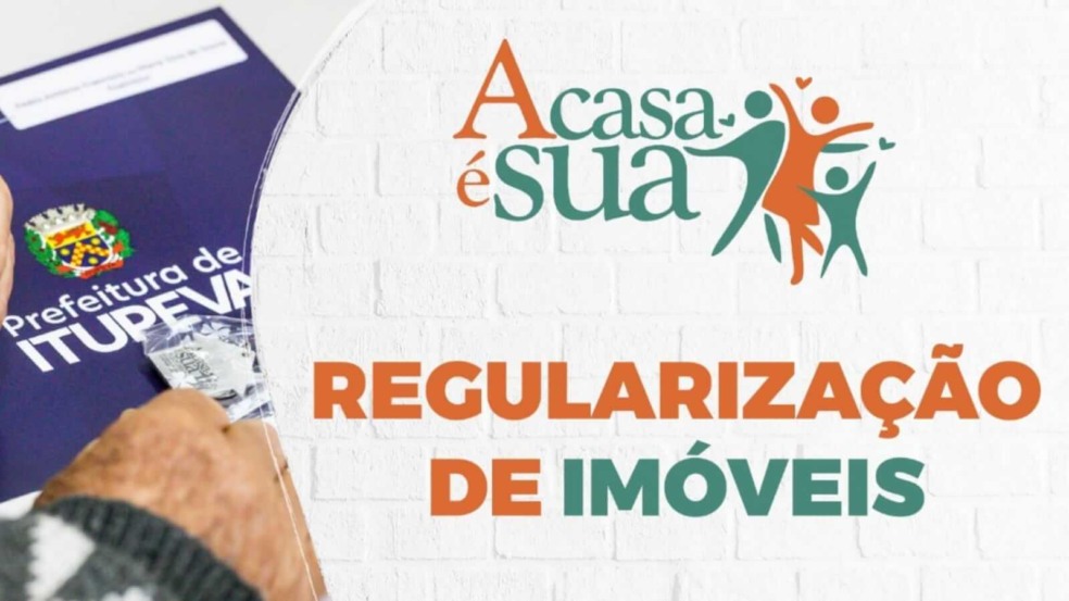 Pasta da Prefeitura de Itupeva e logo do programa A Casa é Sua