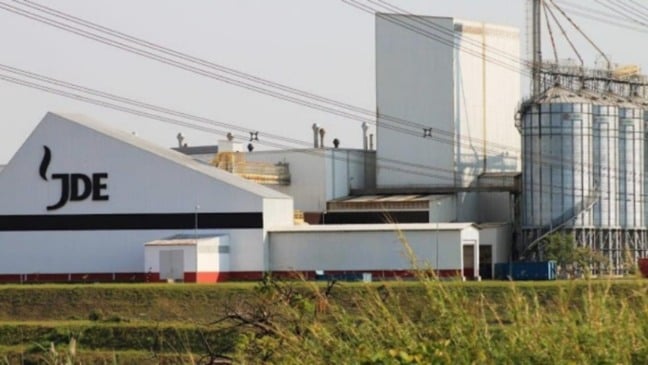 Fachada da empresa JDE em Jundiaí