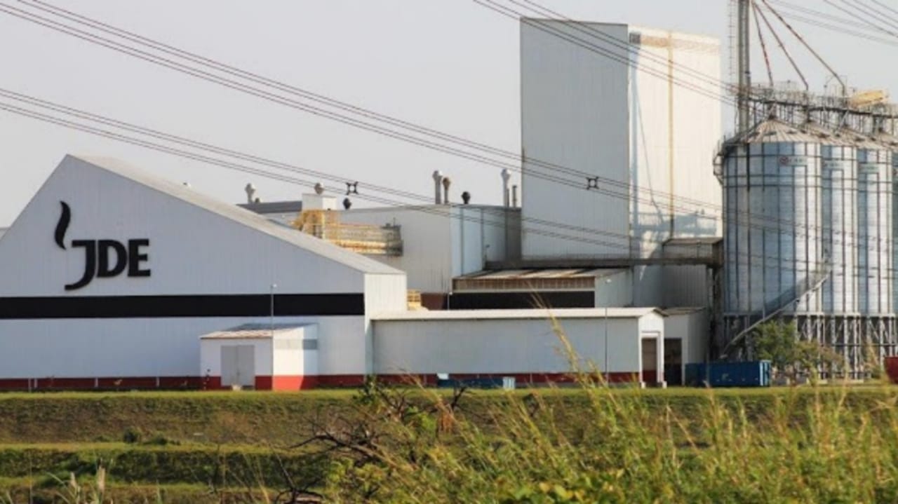 Fachada da empresa JDE em Jundiaí