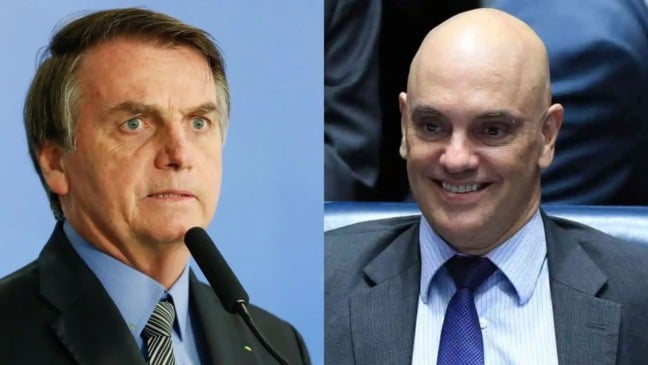 Jair Bolsonaro e Alexandre de Moraes