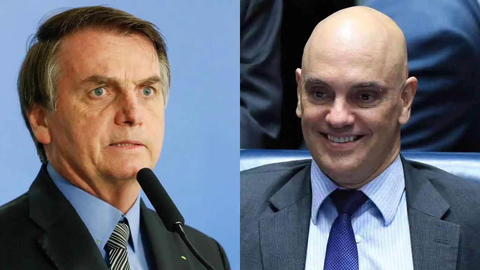 Jair Bolsonaro e Alexandre de Moraes