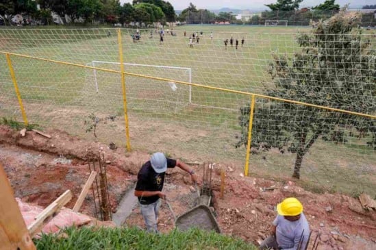 Jardim Sarapiranga vai ganhar ginásio poliesportivo; obras já começaram