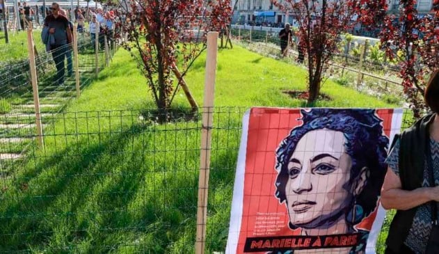 Jardim em homenagem a Marielle Franco é inaugurado em Paris