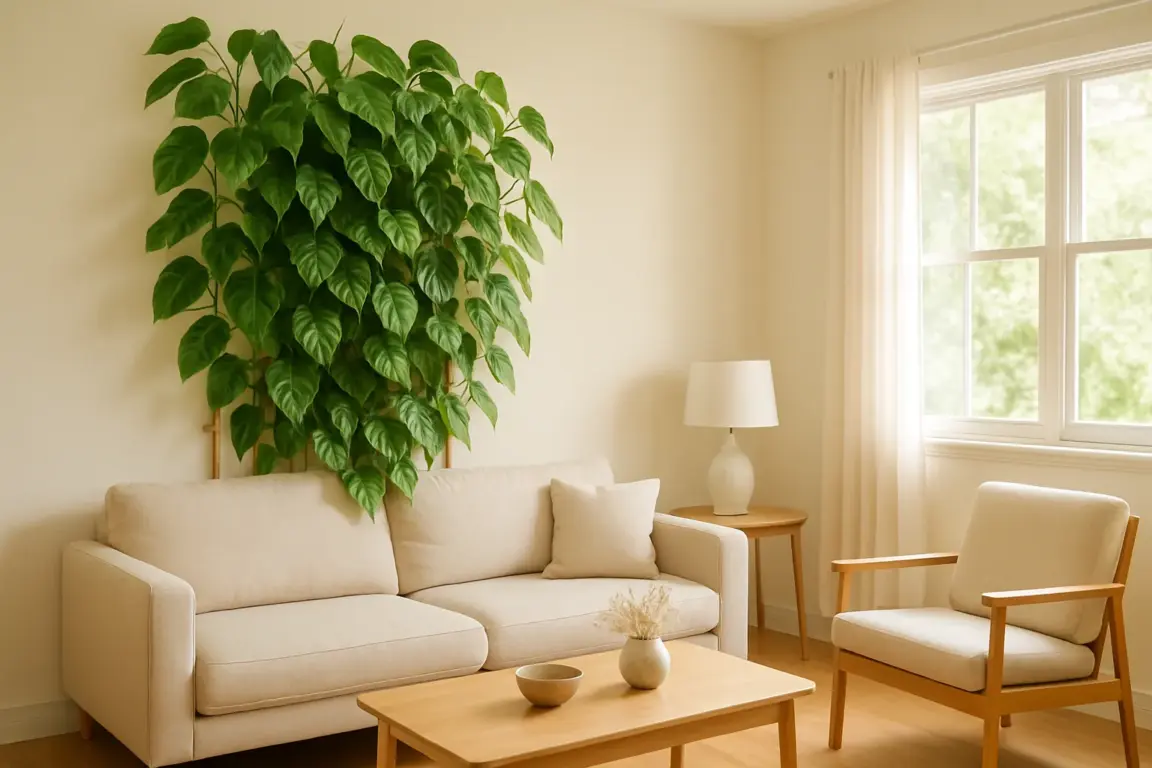 Jiboia verde onde posicionar para crescer com vigor