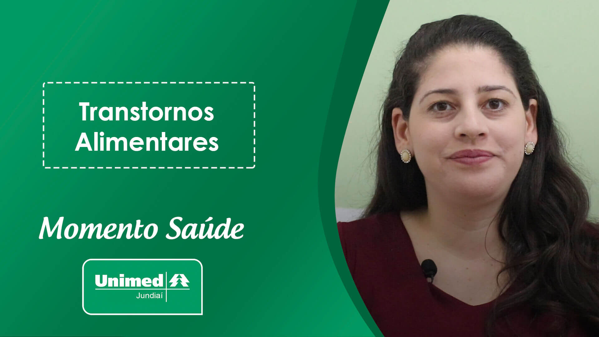 Thumb de vídeo da Unimed com médico em fundo verde