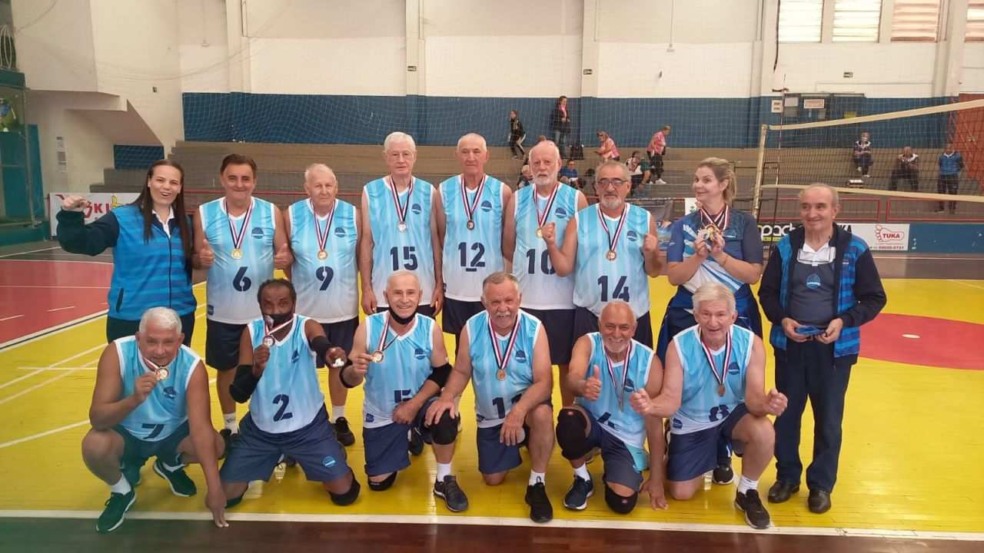 Vôlei adaptado masculino categoria B – medalha de ouro (Foto: Prefeitura de Jundiaí) Vôlei adaptado masculino categoria B – medalha de ouro (Foto: Prefeitura de Jundiaí)