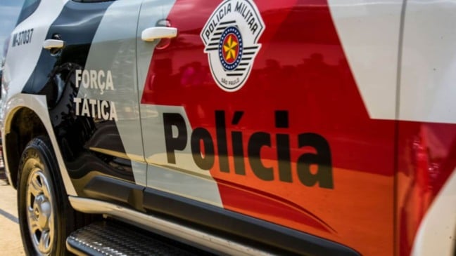 Viatura da Polícia Militar que atendeu ocorrência de tentativa de roubo